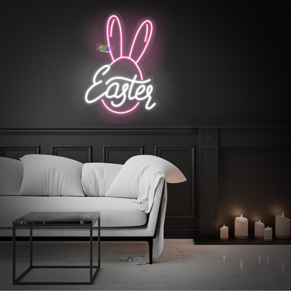 Easter Bunny neonskylt